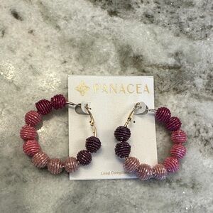 Panacea Cache Pink and Purple Beaded Earrings